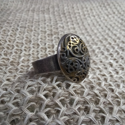 Кольцо узорчатое