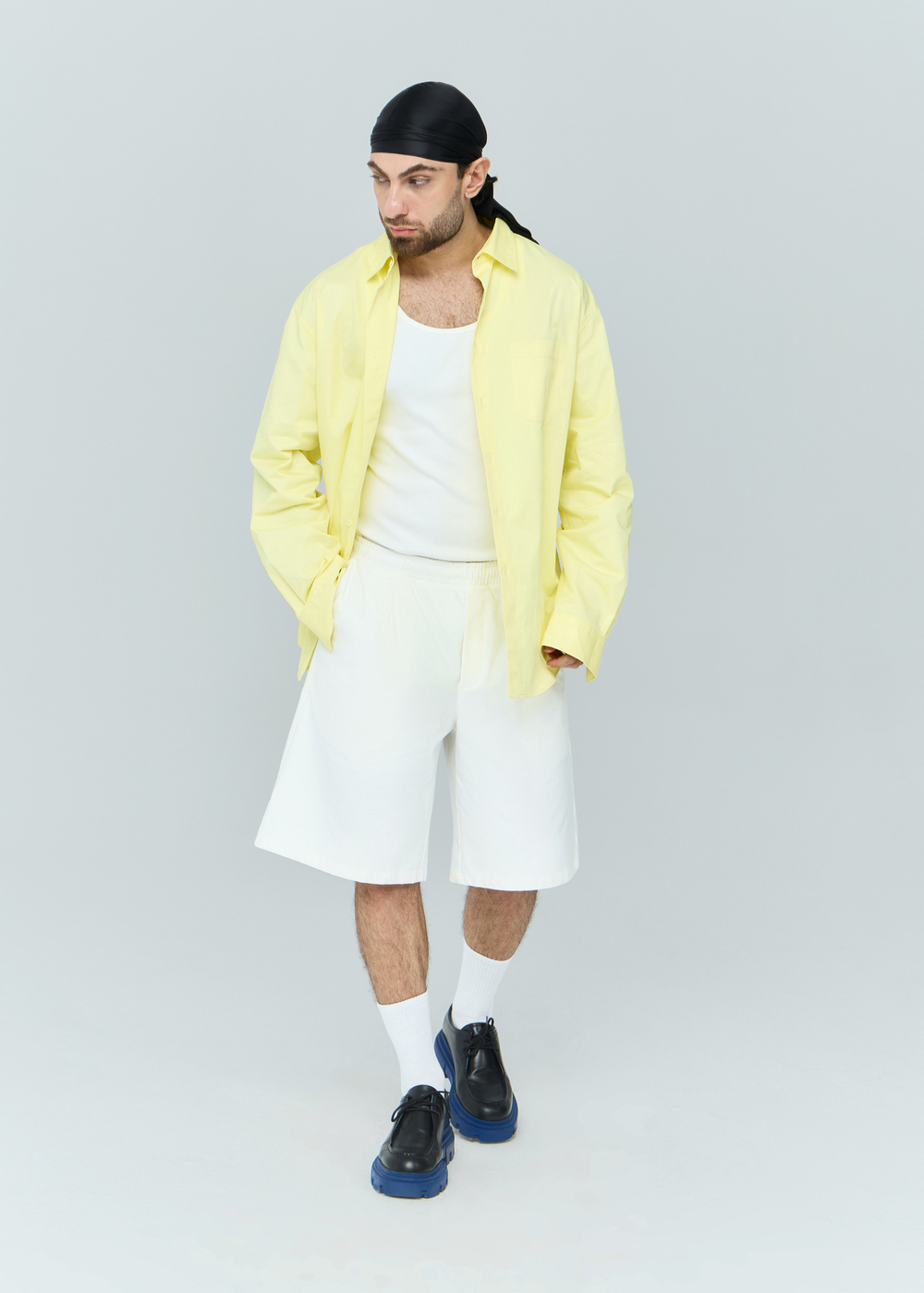 Шорты на резинке | white