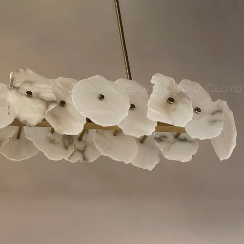 Люстра Cloyd KNOSS-A C1 / шир. 120 см - алебастр - латунь (арт.10755)