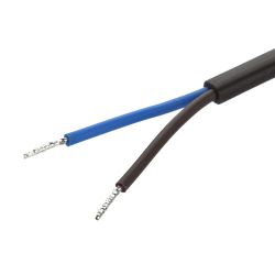 Шнур для бра ЭРА UX-ШВВП-2x0,75-1,8m-B 1,8м ШВВП 2x0,75мм2 черный | Шнуры и выключатели для бра