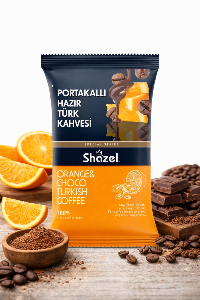 Кофейный напиток Shazel Апельсин и шоколад 100 г