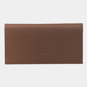 Мужской кожаный кошелек, теленок цвета шоколад