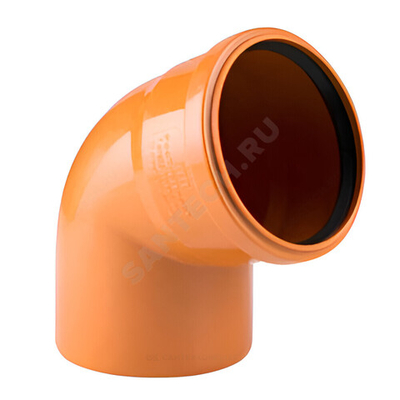 Отвод PP-B коричневый Дн 110х67гр б/нап в/к RTP (РосТурПласт) 36654