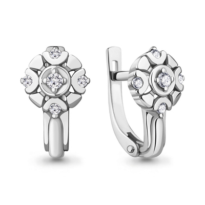 942809А Серьги из Золота с бриллиантами