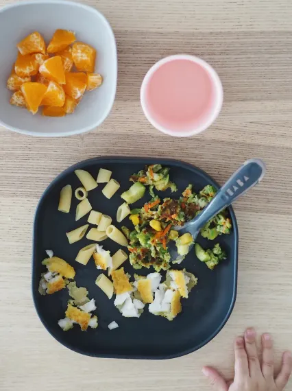 Набор посуды Beaba Coffrey Repas Silicone Night Blue