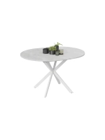 Стол кухонный Белый муар 100(131)х100х75 см