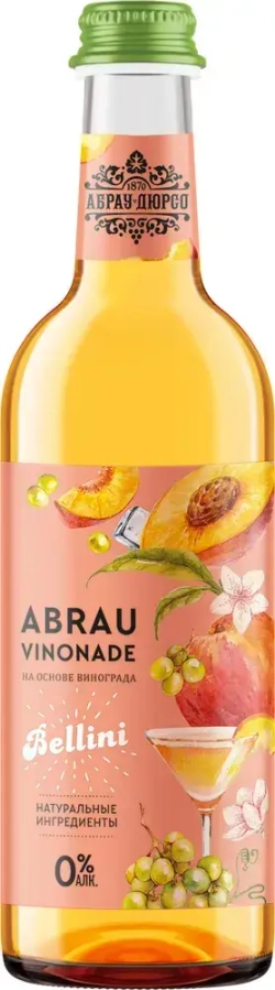 Газированный напиток Abrau Vinonade со вкусом Беллини, 375 мл