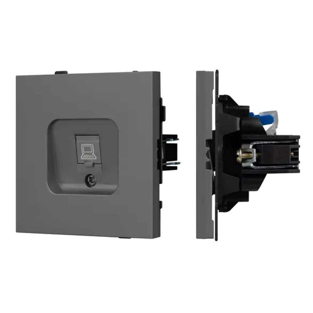 Механизм компьютерной розетки SCT-TENDO-MPC1-SFPL-GR (RJ-45, CAT6) (Arlight, -) 054593