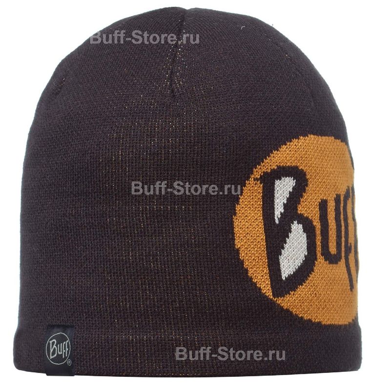 Вязаная шапка Buff Logo Black Фото 1