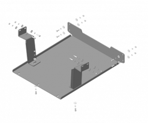защита Радиатора. 6 мм, Сталь. для Kamaz 65115 2007-н.в. MOTODOR.27705