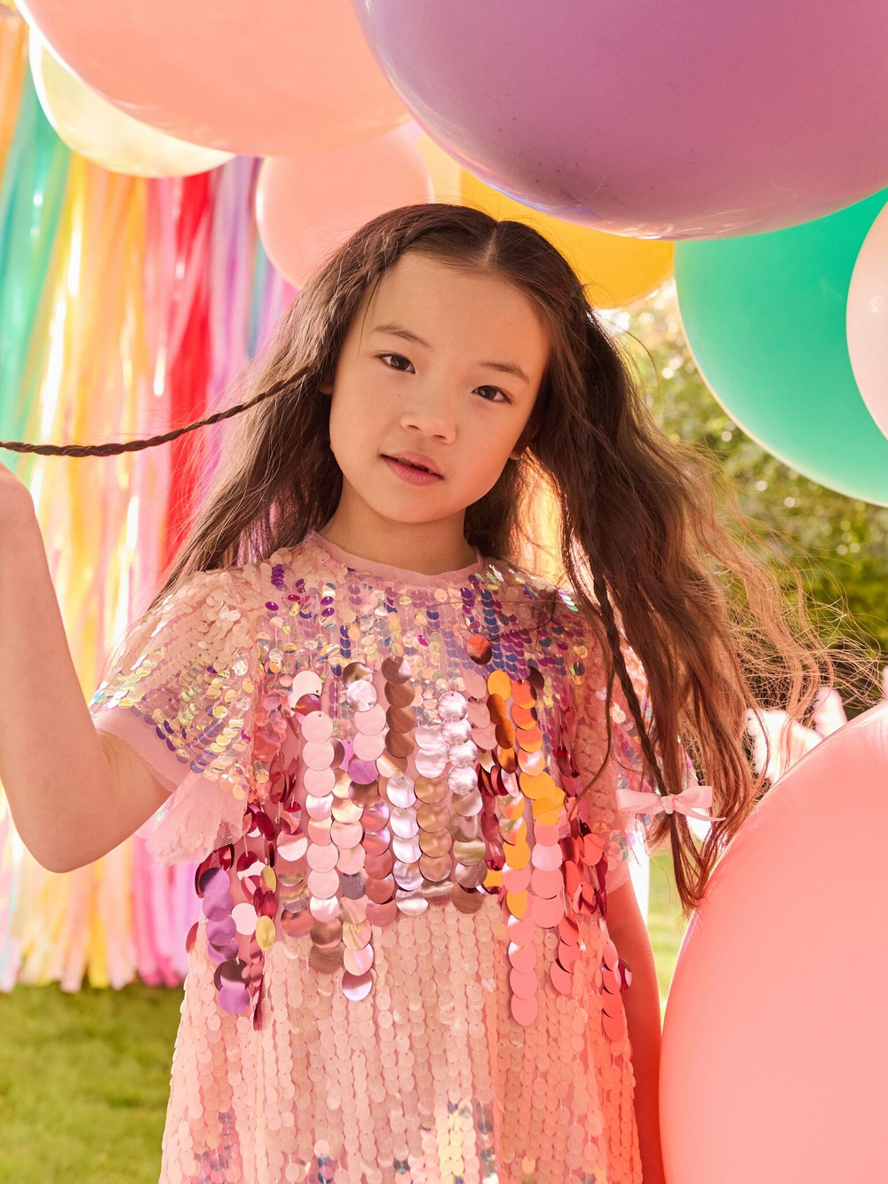 Платье для девочки Next E57-553, Розовый