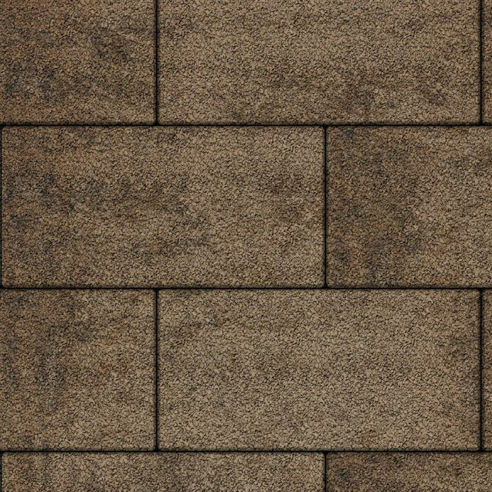 Тротуарная плитка ПРЯМОУГОЛЬНИК 600х300 мм - Листопад гранит Старый замок