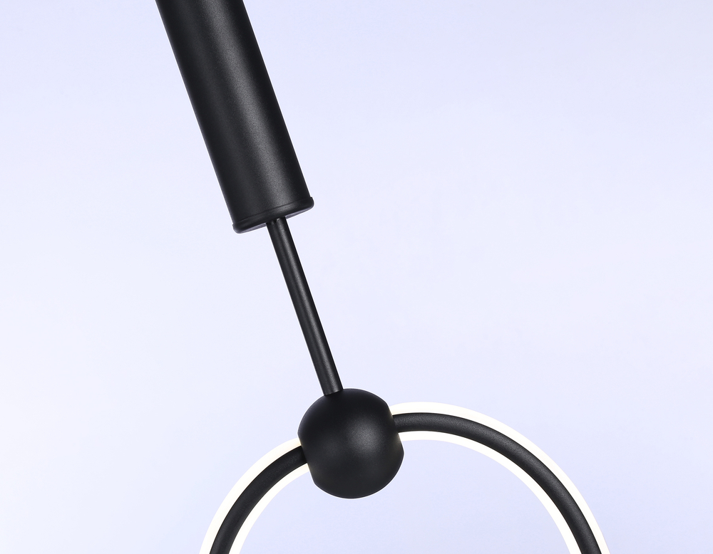 Светильник светодиодный подвесной с пультом FL10577 BK черный 3000K/4200K/6400K 56W 230*16*1000 (ПДУ ИК)