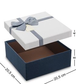 Packing Symphony WF-79/1-B Коробка «Квадрат» цв.син./бел.