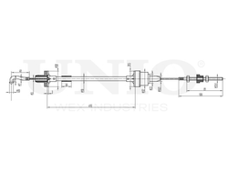 Трос сцепления UNIO CAB-20007