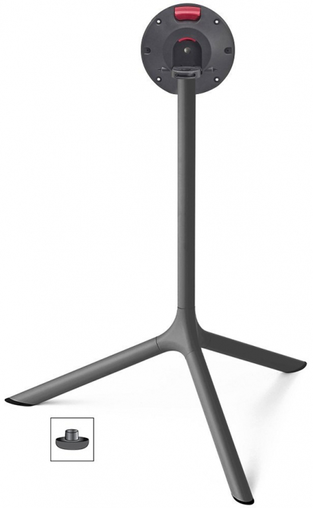 Стол ламинированный обеденный складной Scab Design Tripe Maxi Folding, антрацит, белый мрамор Каррара