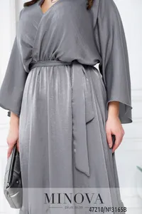 Платье 3165B-Серый Minova
