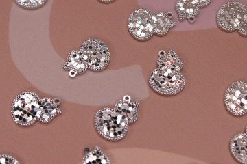 Подвеска тыква 15х11 мм