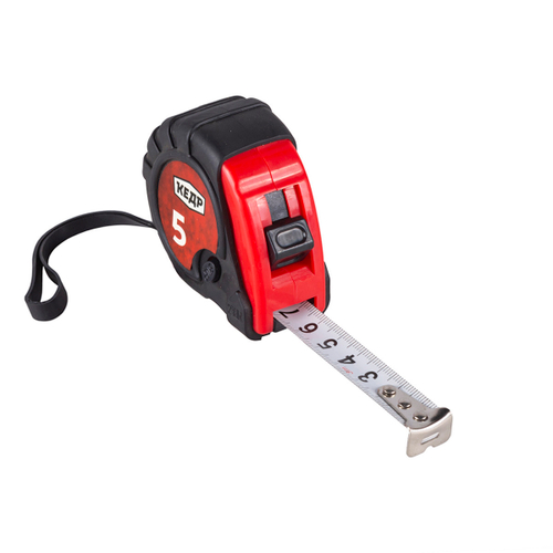 Рулетка Кедр, 3 способа фиксации, обрезиненная, 5 м x 19 мм