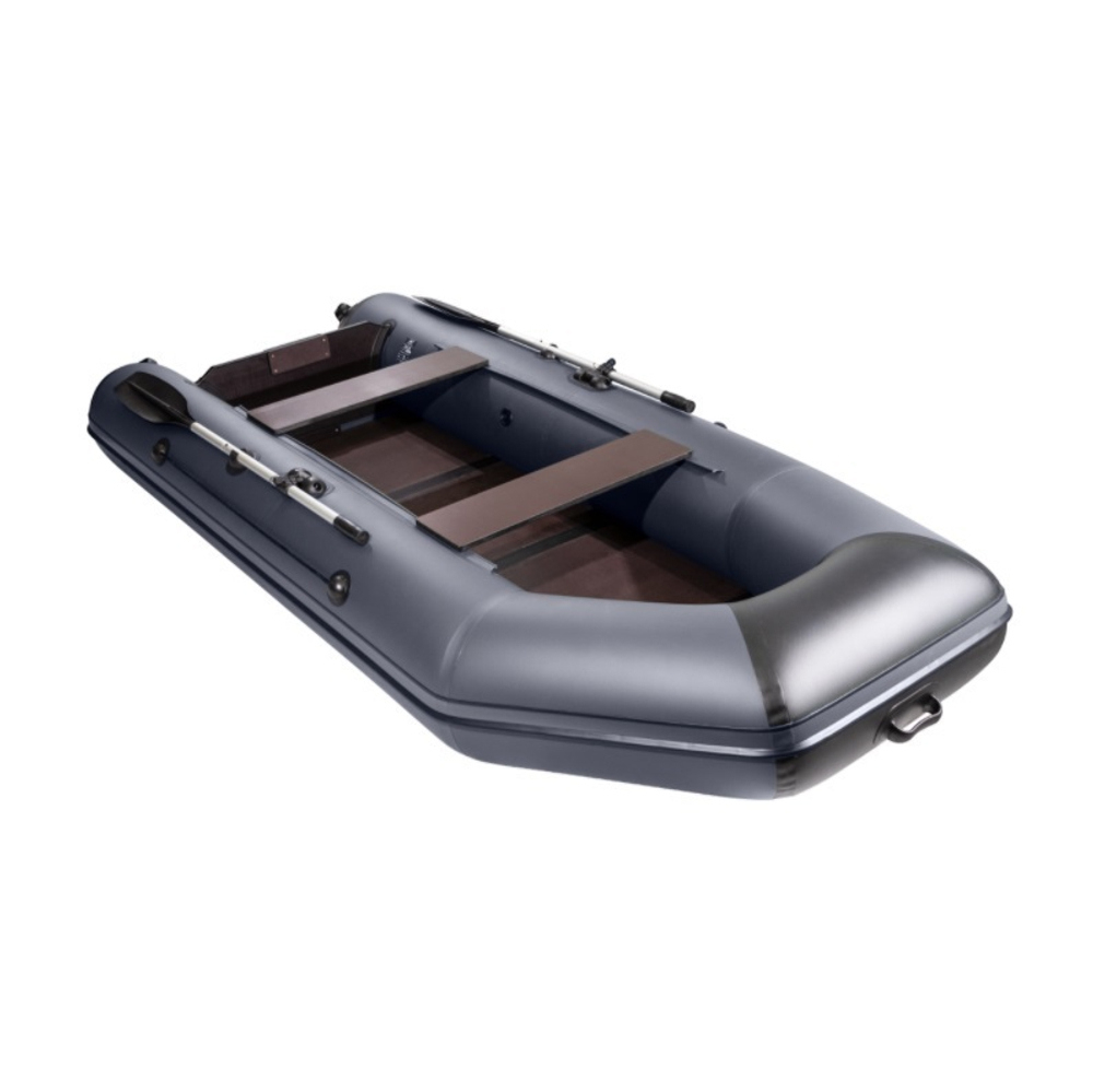 Лодка ПВХ АКВА 3200 Слань-книжка киль (без стрингеров) графит/черный