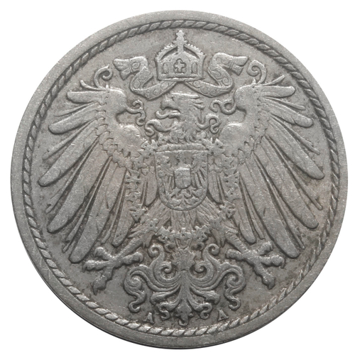 5 пфеннигов. Германия. 1913 год. XF