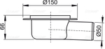 Сливной трап ?50, подводка – боковая AlcaPlast APV7000
