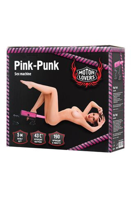 Секс-машина Pink-Punk MotorLovers by TOYFA, ABS, розовый, 36 см