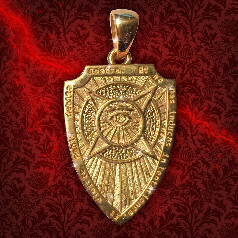 Талисман Амулет Щит Архангела Михаила позолота ЮРВ-17-з