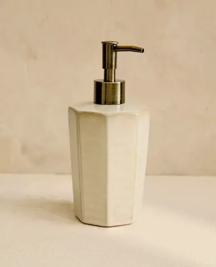 ZARA HOME ДОЗАТОР МЫЛА В СТИЛЕ РУСТИК, СЕРЫЙ