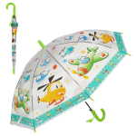 Зонт 66 см Машинки со свистком, д-84 см, разноцветный принт (50 диаметр фабрик), с-30163