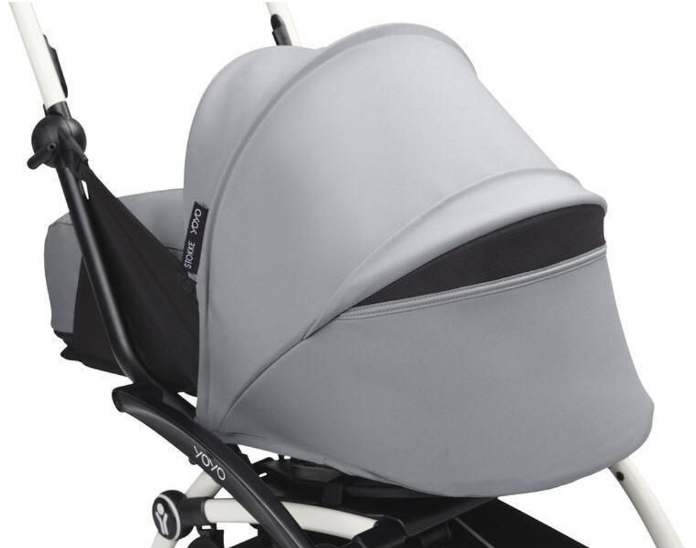 Коляска Stokke YOYO3 Newborn Pack рама белая White 2 в 1 Stone