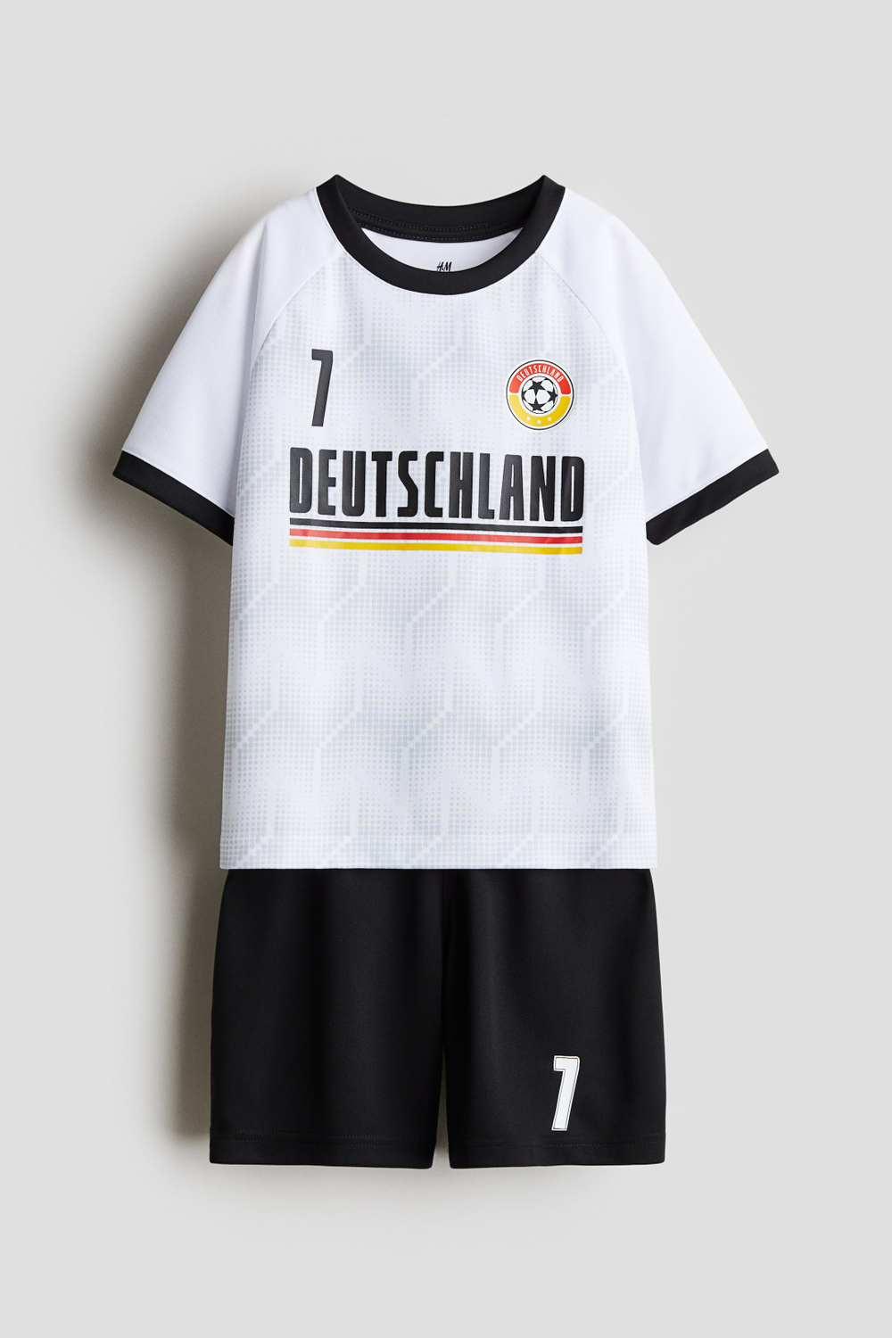 H&M Комплект из шортов и футболки, белый