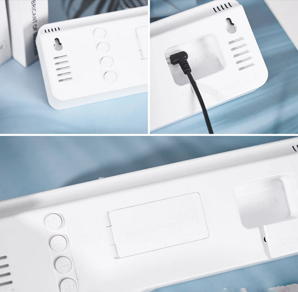 Часы настольные LED MIRROR NO.: 5503 Orange&White