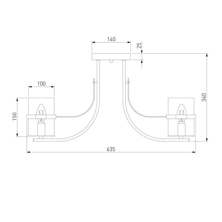 Потолочная люстра Eurosvet 60085/8 античная бронза