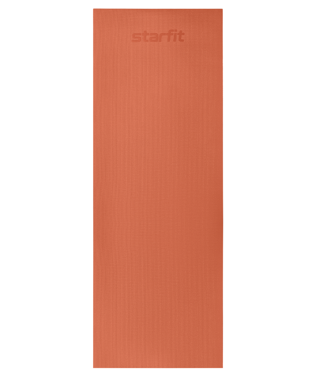 Коврик для йоги и фитнеса высокой плотности FM-103 PVC HD, 183x61x0,4 см, индийский каштан
