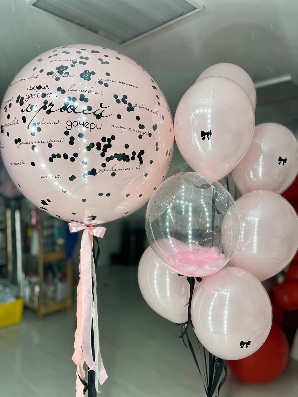 Воздушные шары с бантиками №1344