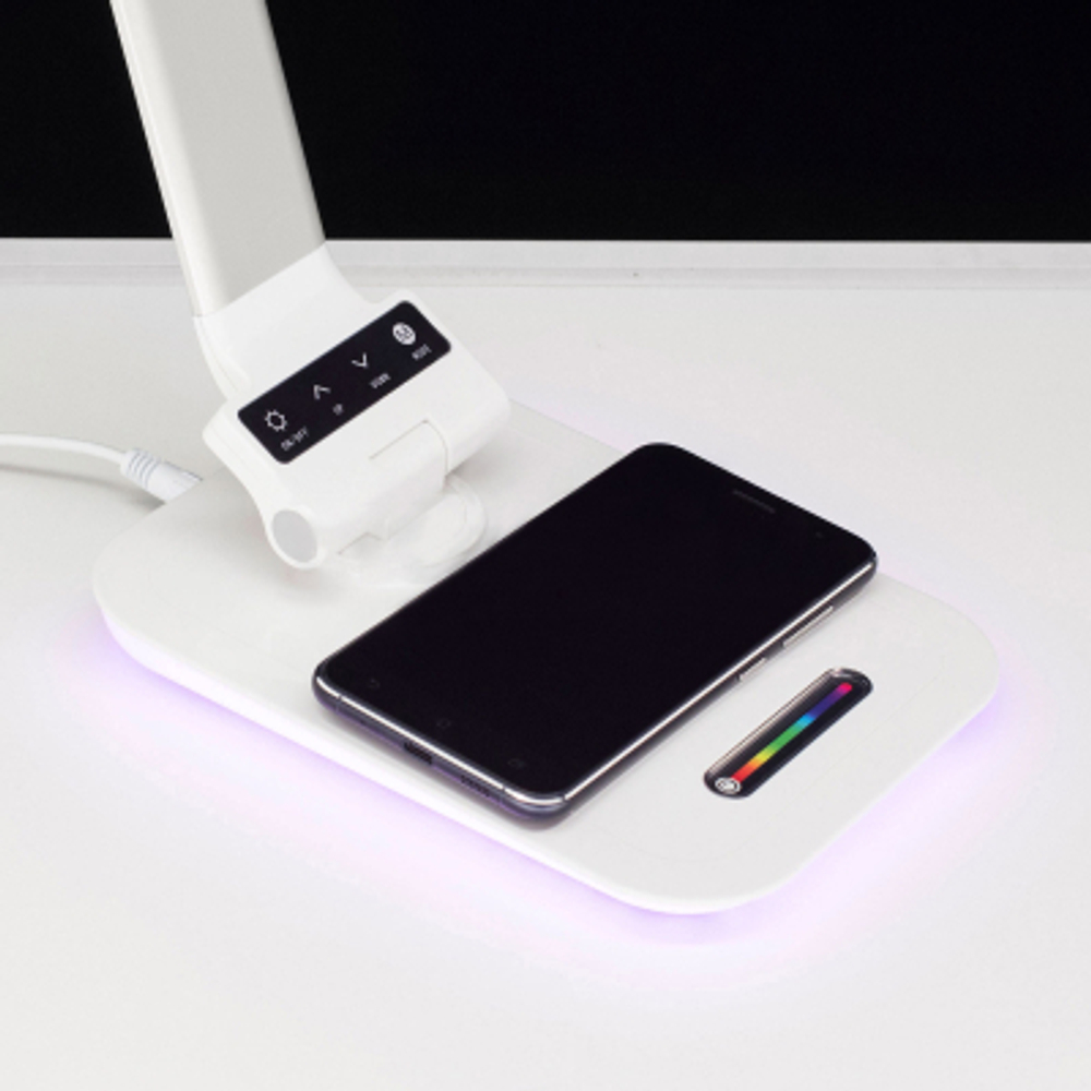 Настольный светильник светодиодный с RGB+USB+Qi Citilux Ньютон CL803011