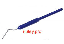 Шпатель Евро металлический для переноса личинок (синий)