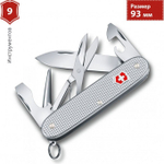 Нож Victorinox Pioneer, 93 мм, 9 функций, серебристый