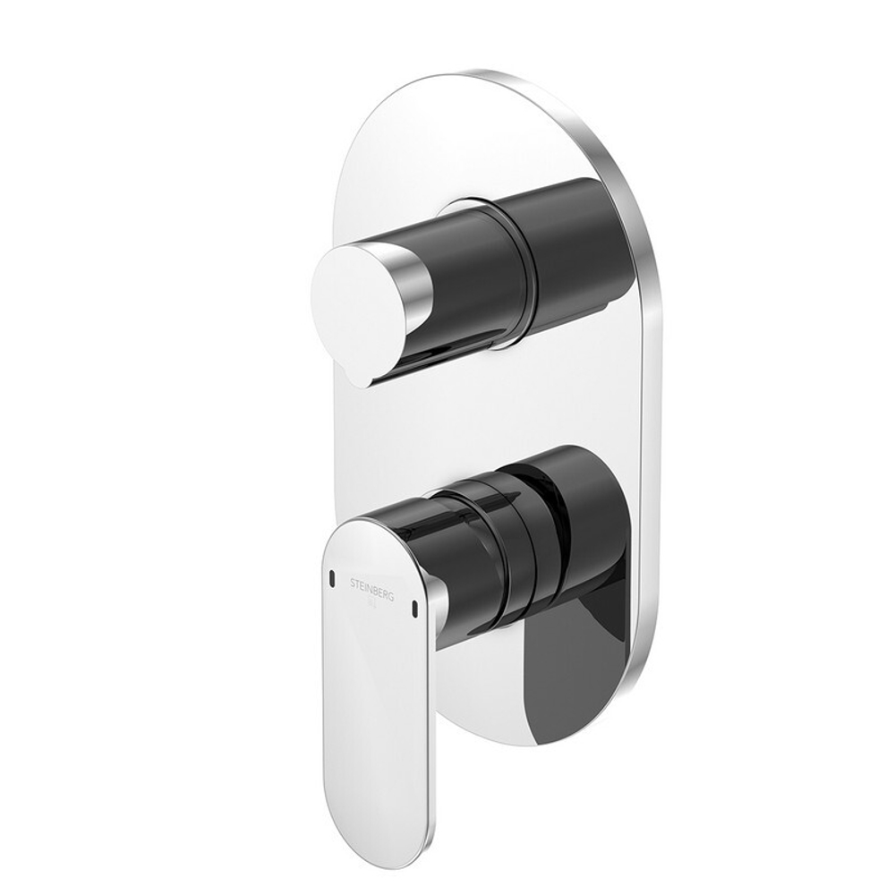 Смеситель для душа Steinberg 170 встраиваемый с переключателем на 3 потребителя, хром 170 2202