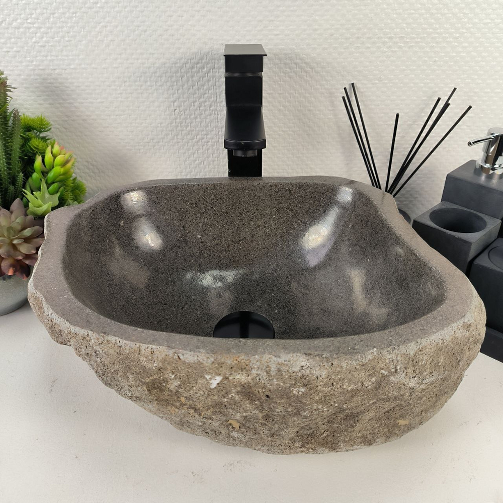 Раковина из речного камня RS-64933 40*31*16 0856