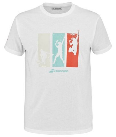 Теннисная футболка Babolat Padel Cotton Tee Men - White