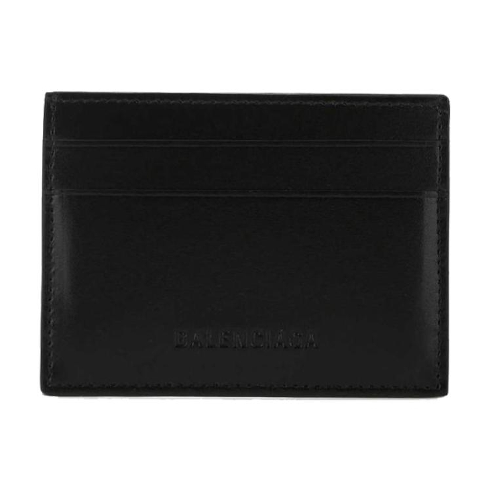 Balenciaga Leather Card Holder Card Holder Men"s Black