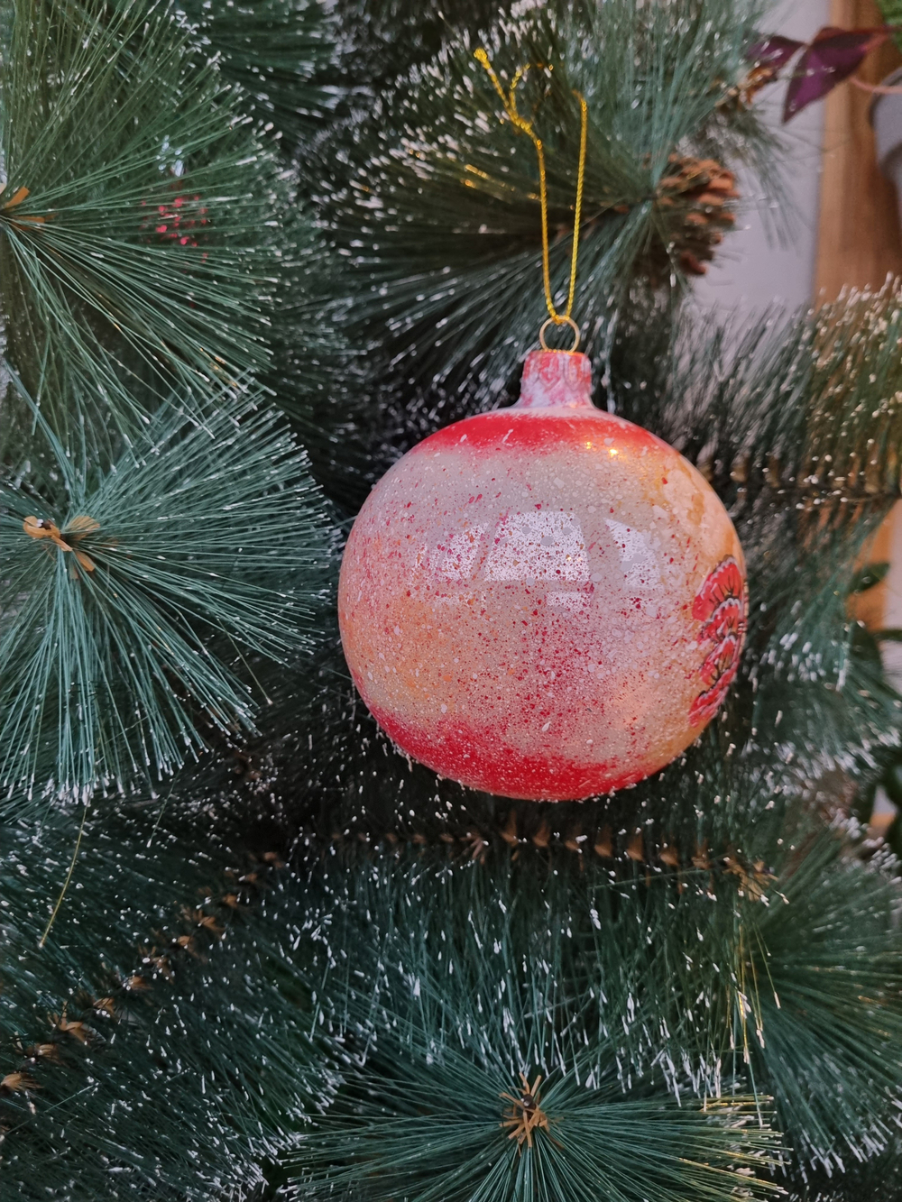 Шар стеклянный "Исакиевский собор",  ручная роспись