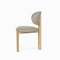Обеденный стул Sage, светлый дуб с серой обивкой