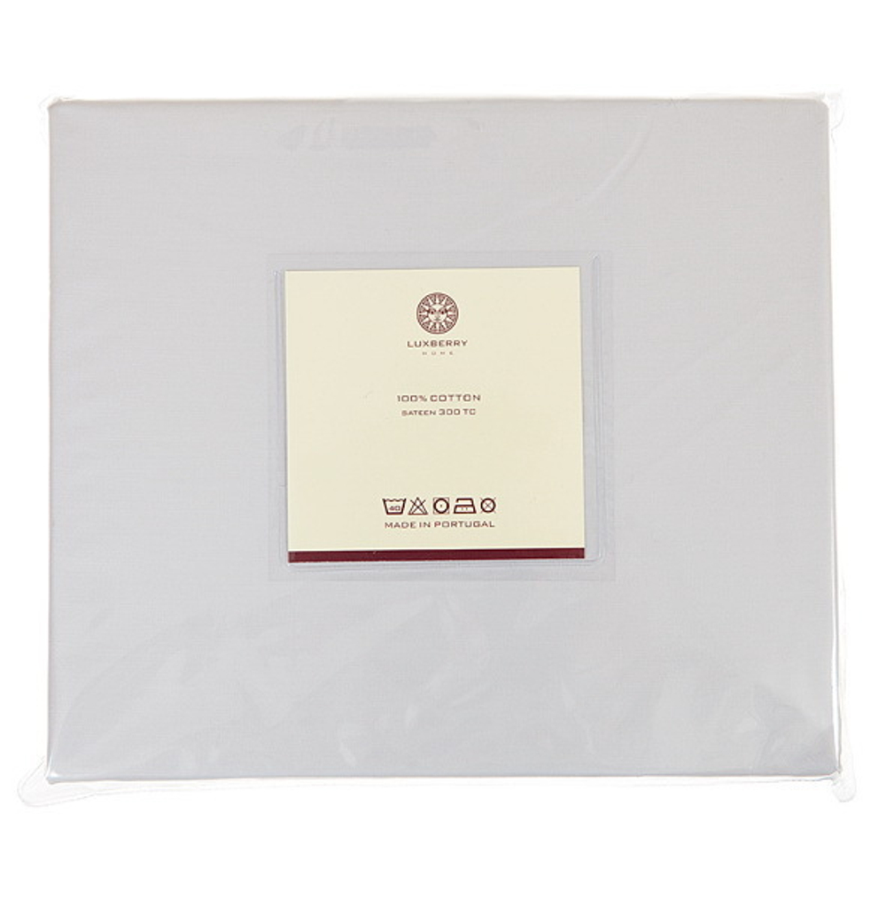 Простыня 200х220х30 Luxberry сатин серый жемчуг Португалия