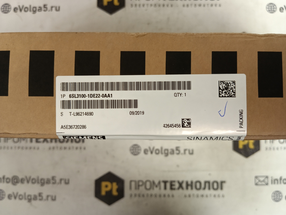 Siemens 6SL3100-1DE22-0AA1 новое
