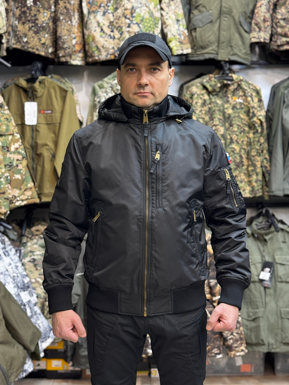 Куртка бомбер Corbona Деми Черный