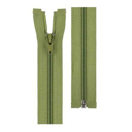 Молния Спираль "GAMMA", р/м, 50 см, однозамковая, №228 т.оливковый