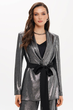 1957 Жакет женский (серебристо-черный)